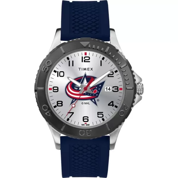 Timex NHL Mens 42mm Gamer WatchColumbus Blue Jackets