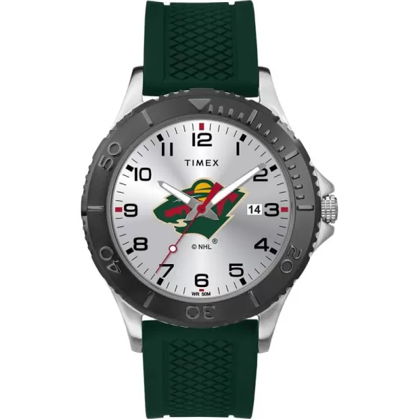 Timex NHL Mens 42mm Gamer WatchMinnesota Wild