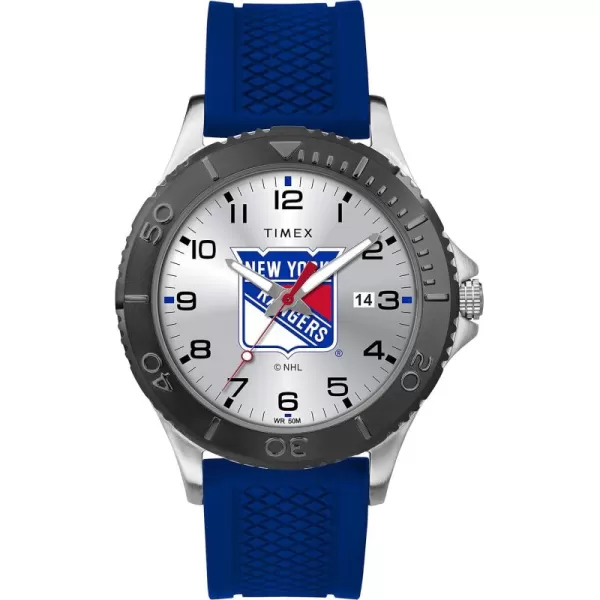 Timex NHL Mens 42mm Gamer WatchNew York Rangers