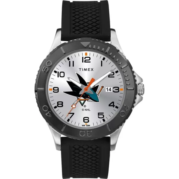 Timex NHL Mens 42mm Gamer WatchSan Jose Sharks