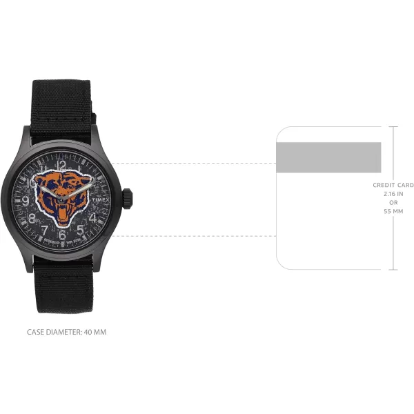 Mens NFL Scout 40mm Quartz Fabric StrapChicago Bears