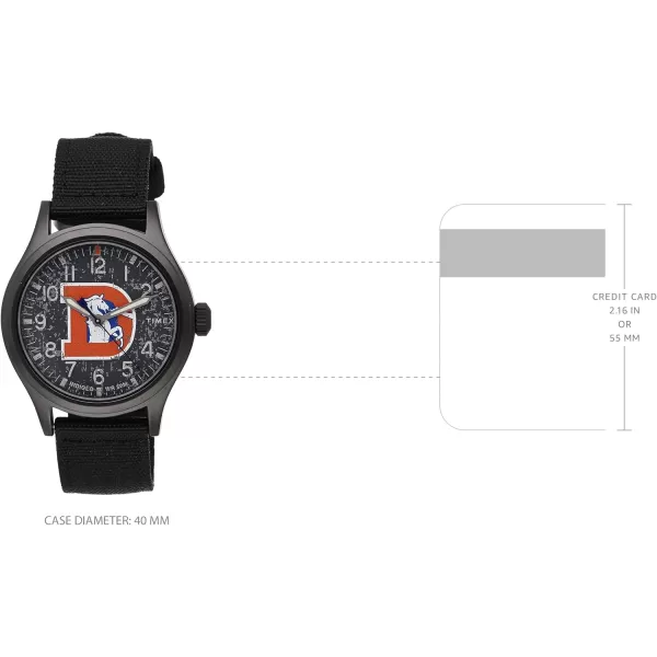 Mens NFL Scout 40mm Quartz Fabric StrapDenver Broncos