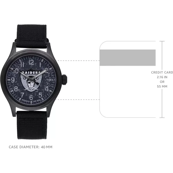 Mens NFL Scout 40mm Quartz Fabric StrapLas Vegas Raiders