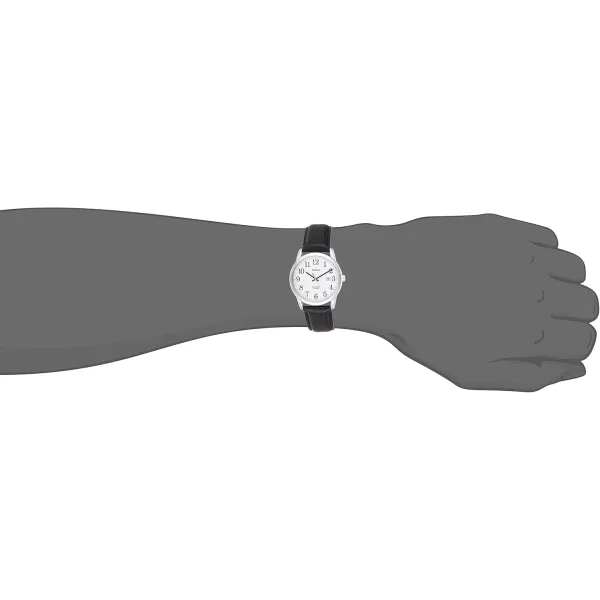 Timex Mens Easy Reader WatchBlackSilverToneWhite38mm