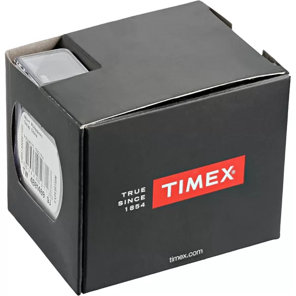 Timex Mens Easy Reader WatchBrownSilverToneBlue38mm