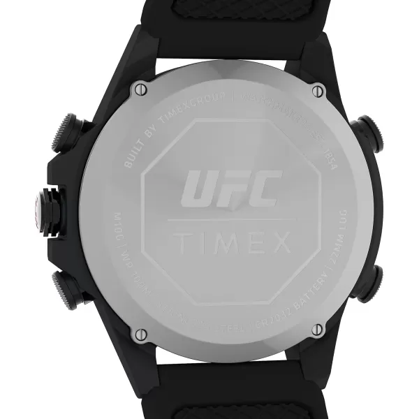Timex UFC Mens Kick 49mm WatchBlackDigitalBlack