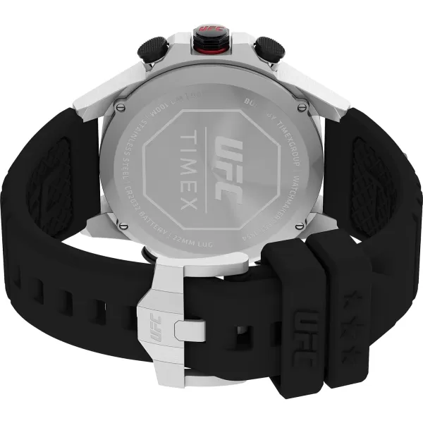 Timex UFC Mens Kick 49mm WatchBlackDigitalSilverTone