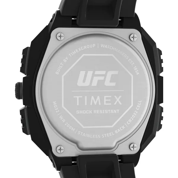 Timex UFC Mens Shock Oversize 50mm WatchBlackDigitalBlack