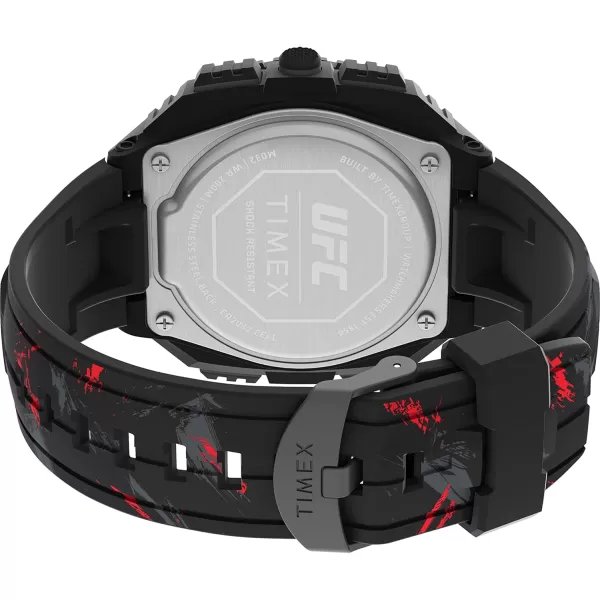 Timex UFC Mens Shock Oversize 50mm WatchBlackDigitalBlack