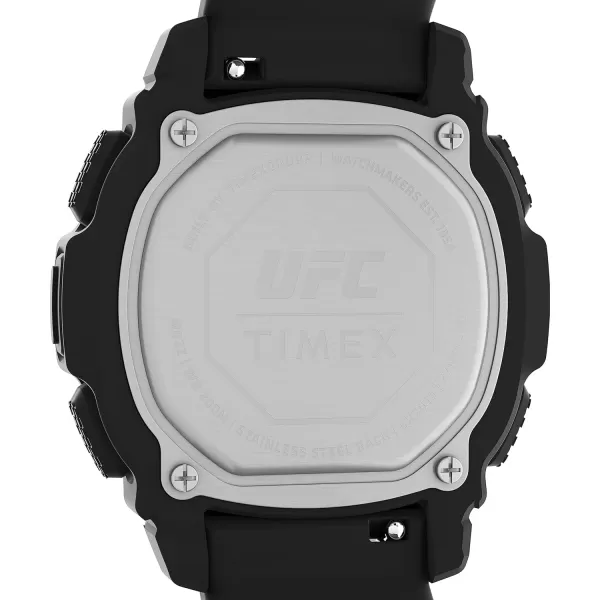 Timex UFC Mens Shock Oversize 50mm WatchBlackDigitalBlackRed