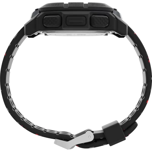 Timex UFC Mens Shock Oversize 50mm WatchBlackDigitalBlackRed