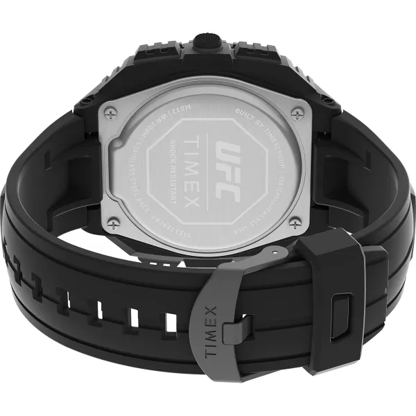 Timex UFC Mens Shock Oversize 50mm WatchBlackDigitalYellow