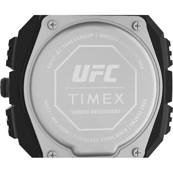 Timex UFC Mens Shock Oversize 50mm WatchBlackDigitalYellow