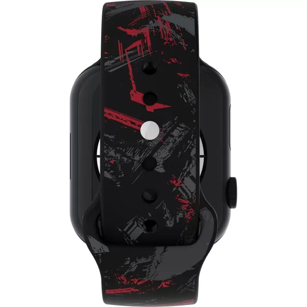 Timex UFC Smartwatch Band Compatible with Apple Watch 44mm  45mm  49mmBlackSilverRed Splatter