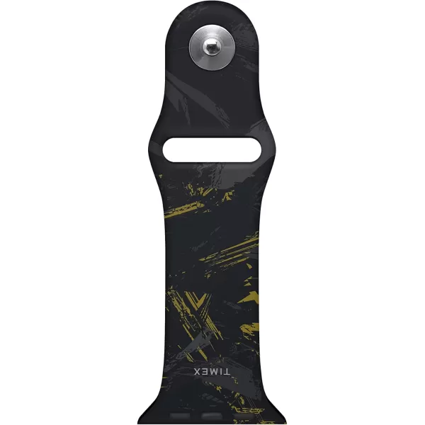 Timex UFC Smartwatch Band Compatible with Apple Watch 44mm  45mm  49mmBlackSilverYellow