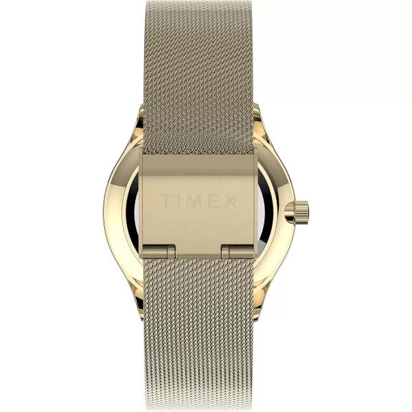 Timex Womens Easy Reader WatchGoldToneGoldToneWhite32mm