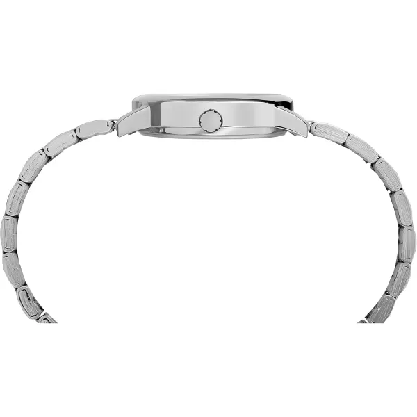Timex Womens Easy Reader WatchSilverToneSilverToneWhite30mm
