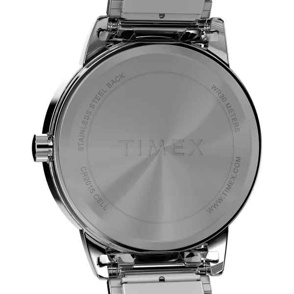 Timex Womens Easy Reader WatchSilverToneSilverToneWhiteC30mm