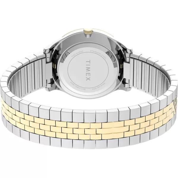 Timex Womens Easy Reader WatchTwoToneTwoToneWhite32mm