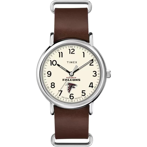 Mens NFL Weekender 40mm Quartz Leather StrapAtlanta Falcons