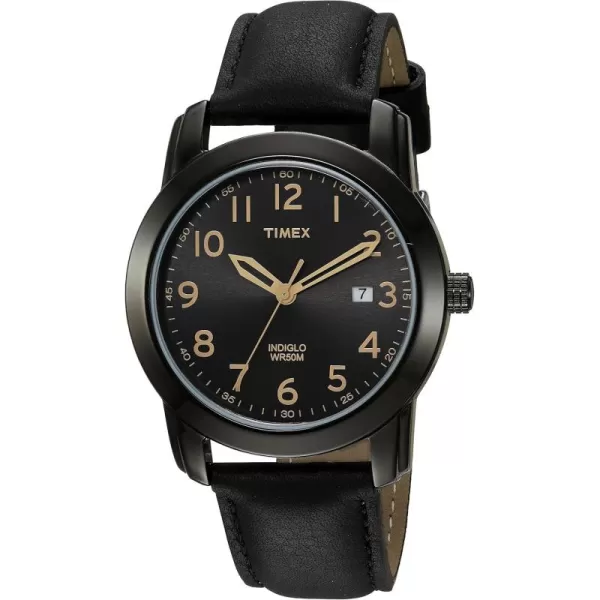Timex Mens Easy Reader WatchBlackBlackBlack39mm