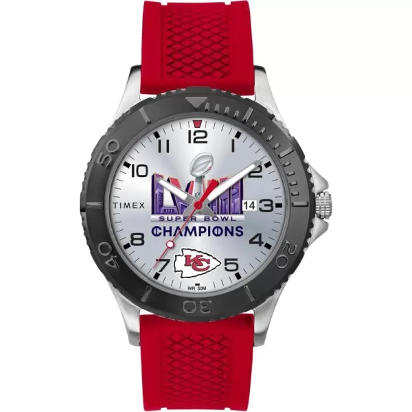 Timex Mens Gamer 42mm Super Bowl LVIII Champions Watch  Kansas City Chiefs