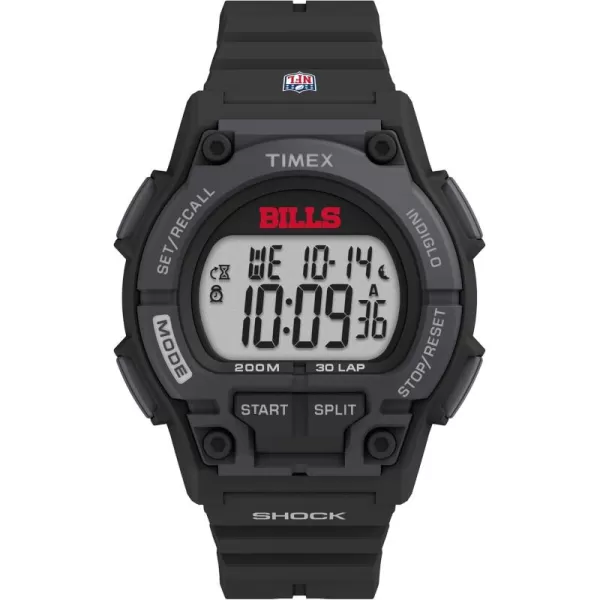 Timex Mens NFL Takeover 42mm Digital WatchBuffalo Bills