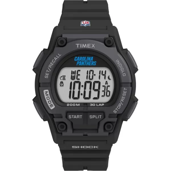 Timex Mens NFL Takeover 42mm Digital WatchCarolina Panthers