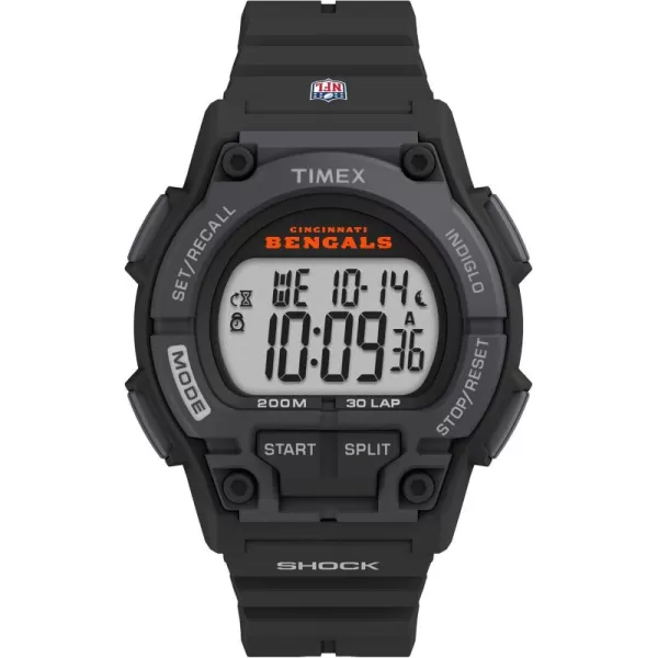 Timex Mens NFL Takeover 42mm Digital WatchCincinnati Bengals