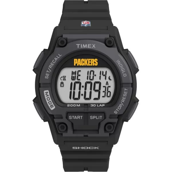Timex Mens NFL Takeover 42mm Digital WatchGreen Bay Packers