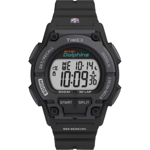 Timex Mens NFL Takeover 42mm Digital WatchMiami Dolphins