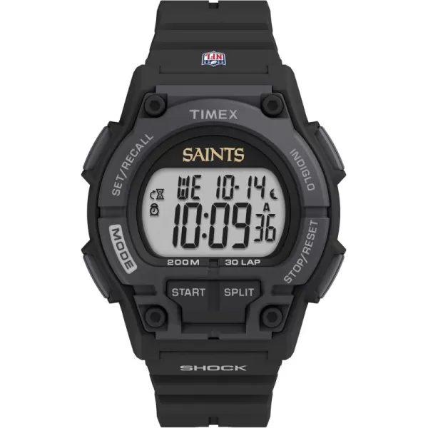Timex Mens NFL Takeover 42mm Digital WatchNew Orleans Saints