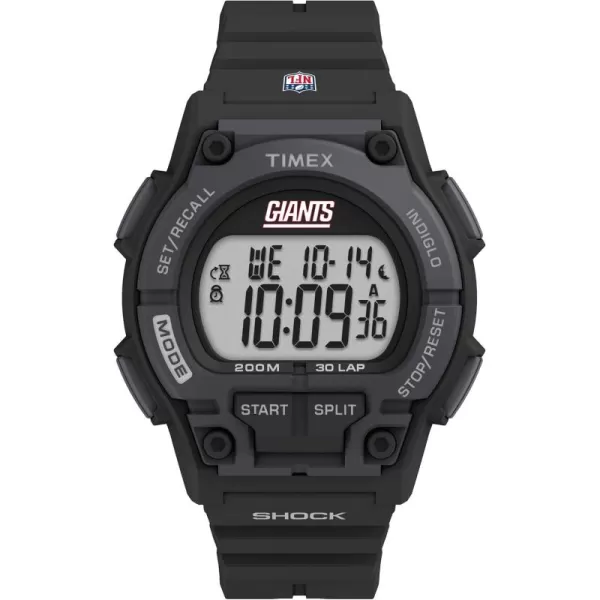 Timex Mens NFL Takeover 42mm Digital WatchNew York Giants