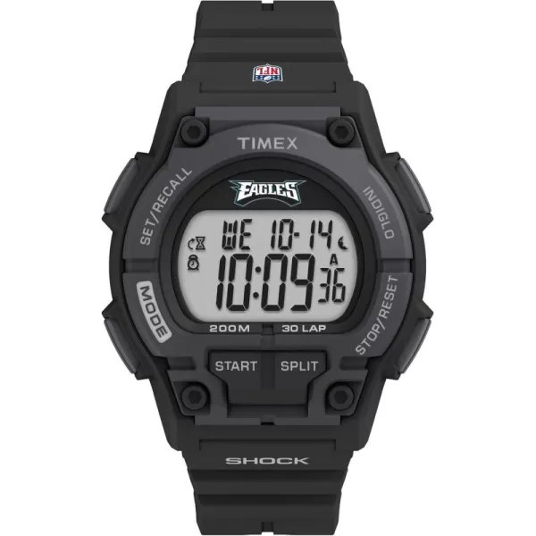 Timex Mens NFL Takeover 42mm Digital WatchPhiladelphia Eagles