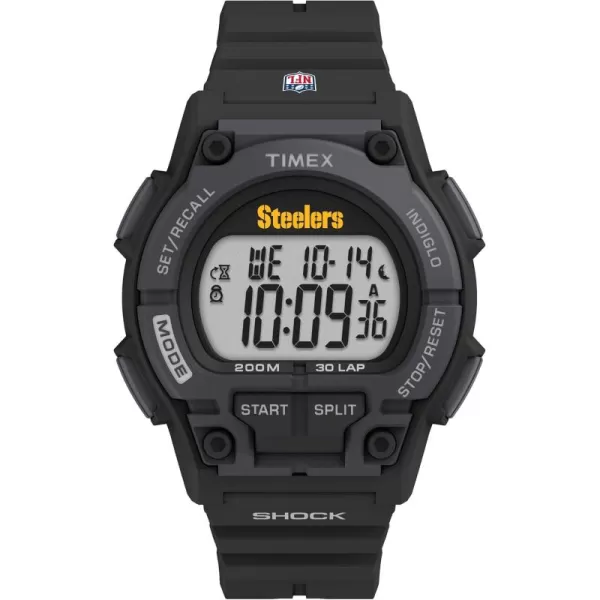 Timex Mens NFL Takeover 42mm Digital WatchPittsburgh Steelers