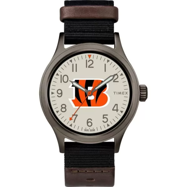 Timex Mens TWZFLIOMB NFL Clutch Detroit Lions WatchCincinnati Bengals