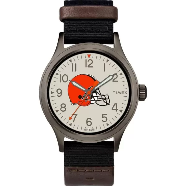 Timex Mens TWZFLIOMB NFL Clutch Detroit Lions WatchCleveland Browns