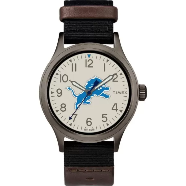 Timex Mens TWZFLIOMB NFL Clutch Detroit Lions WatchDetroit Lions