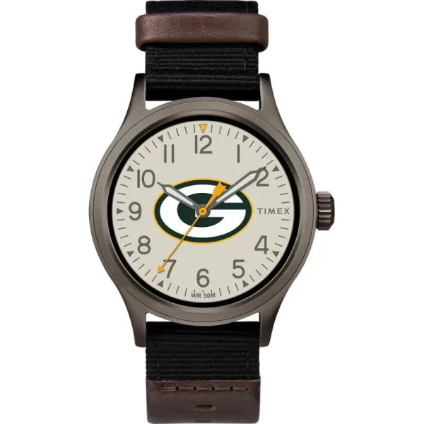 Timex Mens TWZFLIOMB NFL Clutch Detroit Lions WatchGreen Bay Packers