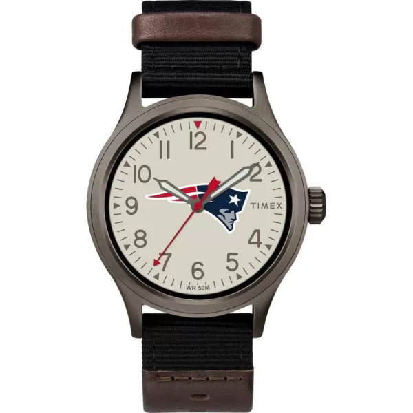 Timex Mens TWZFLIOMB NFL Clutch Detroit Lions WatchNew England Patriots