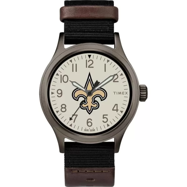 Timex Mens TWZFLIOMB NFL Clutch Detroit Lions WatchNew Orleans saints
