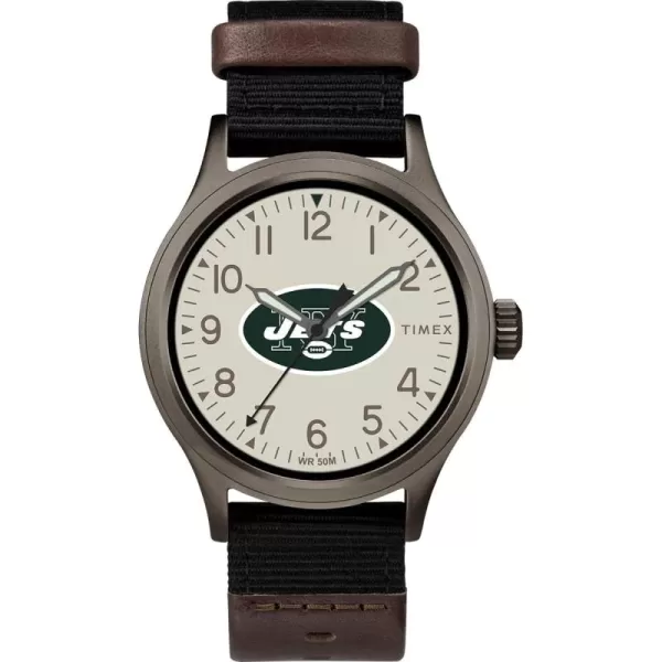 Timex Mens TWZFLIOMB NFL Clutch Detroit Lions WatchNew York Jets