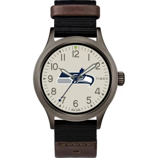 Timex Mens TWZFLIOMB NFL Clutch Detroit Lions WatchSeattle Seahawks