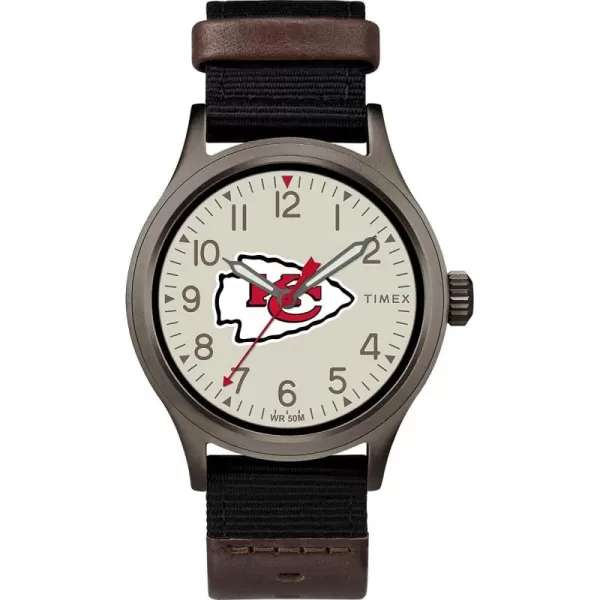 Timex Mens TWZFLIOMB NFL Clutch Detroit Lions Watchkansas City Chiefs