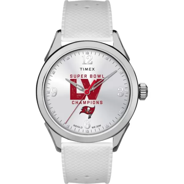 Timex NFL Womens 40mm Athena Watch2021 Super Bowl Champions Tampa Bay Buccaneers