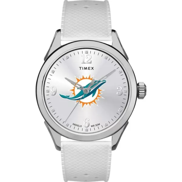 Timex NFL Womens 40mm Athena WatchMiami Dolphins