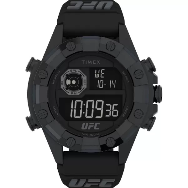 Timex UFC Mens Kick 49mm WatchBlackDigitalBlack