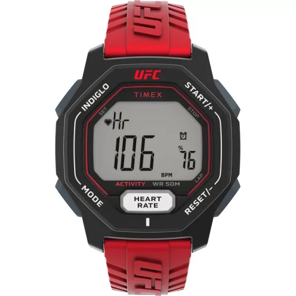 Timex UFC Mens Spark 46mm WatchRedDigitalBlack