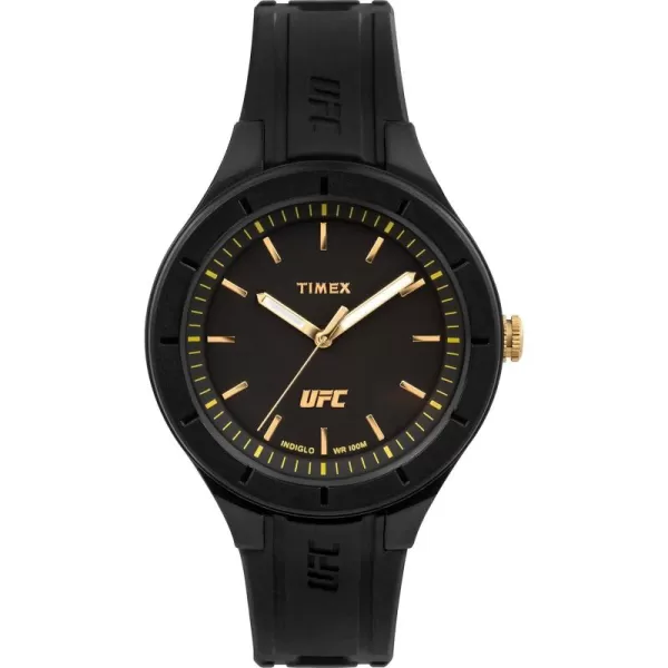 Timex UFC Midsize Shogun 38mm Watch  Black Strap Black Dial Black Case