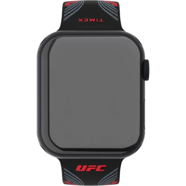 Timex UFC Smartwatch Band Compatible with Apple Watch 44mm  45mm  49mmBlackRedSilver